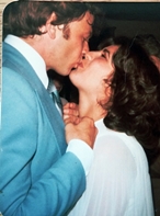 Linda and Alex at their wedding, 1978