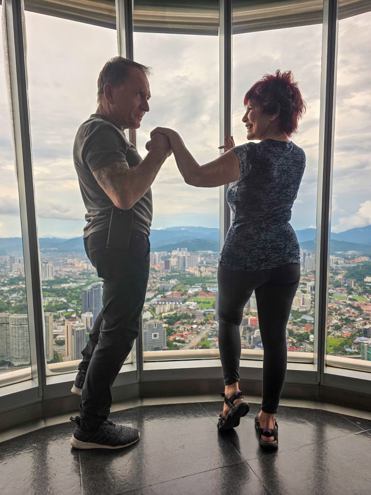 Linda dancing in Kuala Lumpur